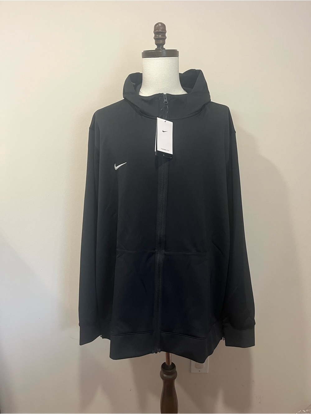 NWT $135 Nike Men's Therma Fit Showtime Full-Zip Hoodie Black 4XL-Tall